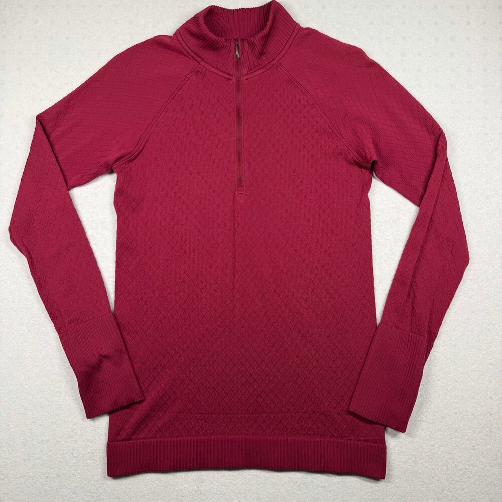 Lululemon Rest Less 1/2 Zip Long Sleeve Women’s Size 8 Small Red Pullover